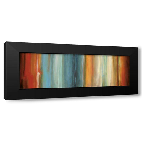 Flow II Black Modern Wood Framed Art Print with Double Matting by Hansen, Max