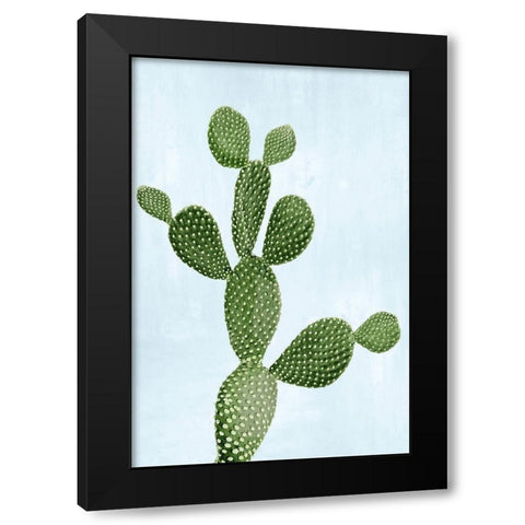 Cactus on Blue VII Black Modern Wood Framed Art Print by Jensen, Mia