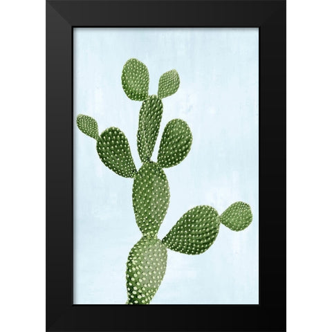 Cactus on Blue VII Black Modern Wood Framed Art Print by Jensen, Mia