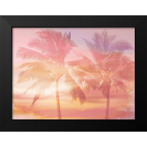 Palm Breeze I Black Modern Wood Framed Art Print by Jensen, Mia