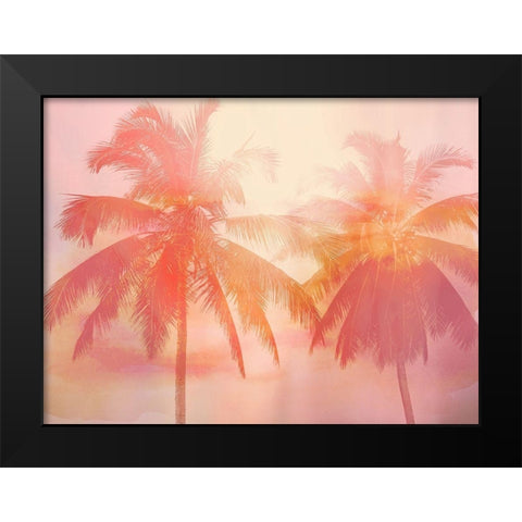 Palm Breeze II Black Modern Wood Framed Art Print by Jensen, Mia