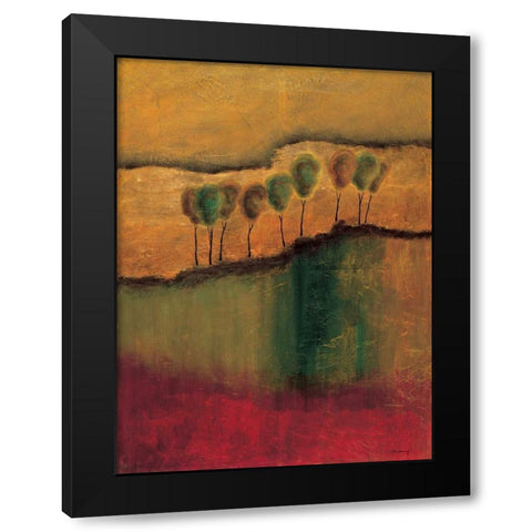 On Top of it All I Black Modern Wood Framed Art Print with Double Matting by Klung, Mike