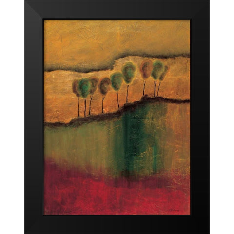 On Top of it All I Black Modern Wood Framed Art Print by Klung, Mike