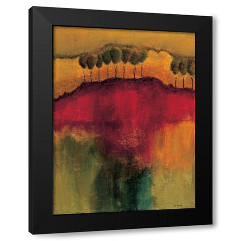 On Top of it All II Black Modern Wood Framed Art Print with Double Matting by Klung, Mike