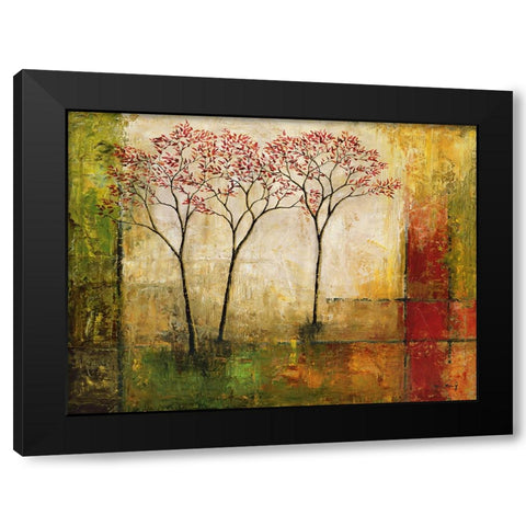 Morning Luster II Black Modern Wood Framed Art Print with Double Matting by Klung, Mike