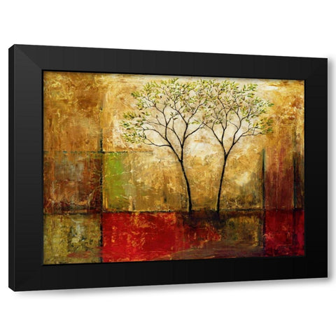 Morning Luster I Black Modern Wood Framed Art Print with Double Matting by Klung, Mike