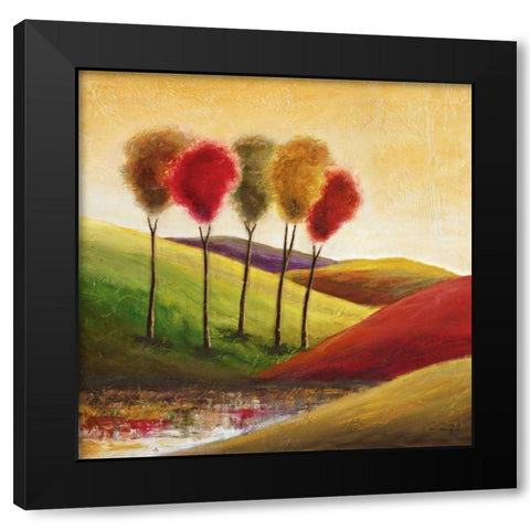 Endless Hills II Black Modern Wood Framed Art Print by Klung, Mike