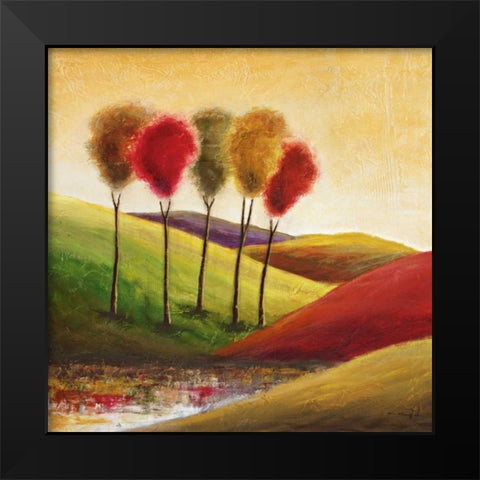 Endless Hills II Black Modern Wood Framed Art Print by Klung, Mike