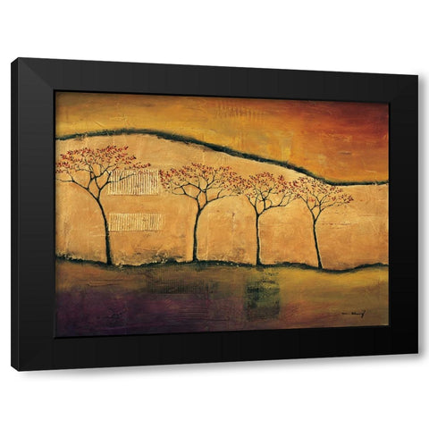 Torn Through I Black Modern Wood Framed Art Print with Double Matting by Klung, Mike