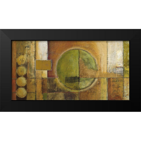 Modular Grid Black Modern Wood Framed Art Print by Klung, Mike