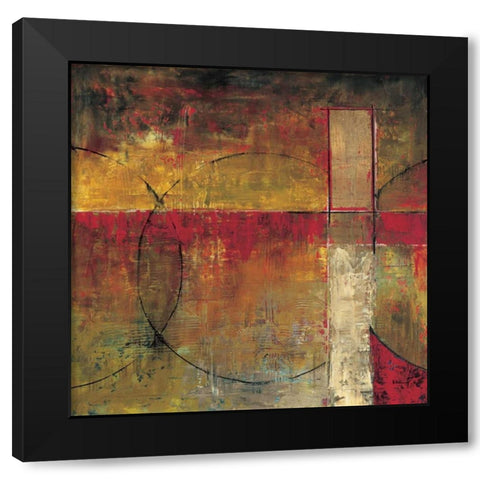 Motion I Black Modern Wood Framed Art Print with Double Matting by Klung, Mike
