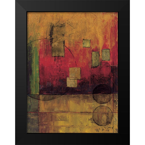 Journey II Black Modern Wood Framed Art Print by Klung, Mike