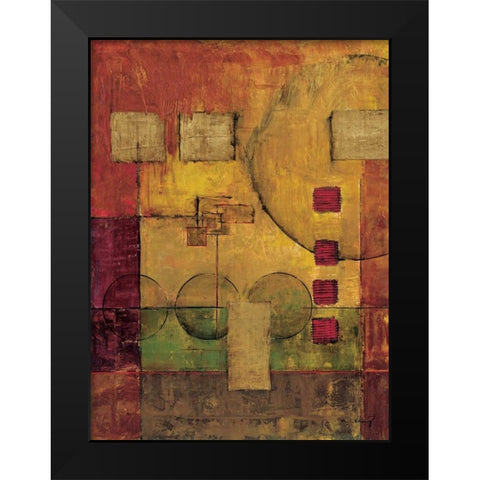 Journey I Black Modern Wood Framed Art Print by Klung, Mike