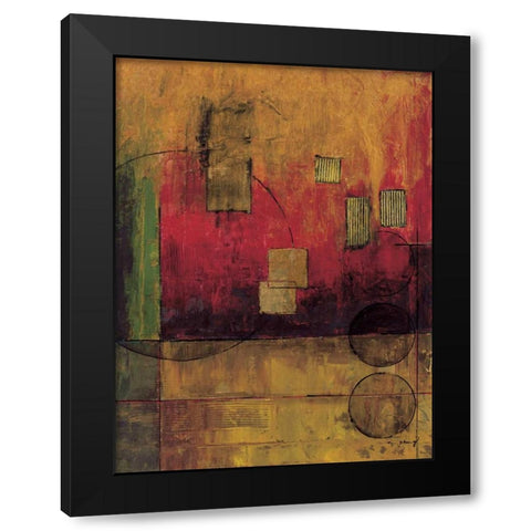 Journey II Black Modern Wood Framed Art Print with Double Matting by Klung, Mike