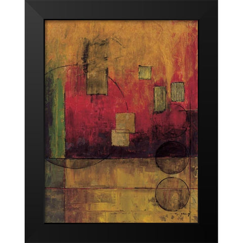 Journey II Black Modern Wood Framed Art Print by Klung, Mike