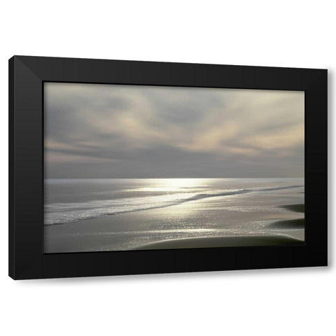 Silver Light Black Modern Wood Framed Art Print by Olsen, Maggie