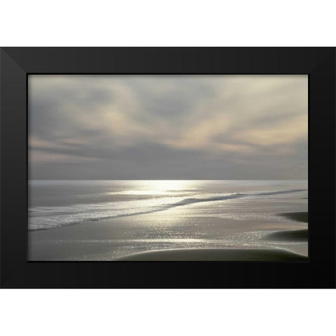 Silver Light Black Modern Wood Framed Art Print by Olsen, Maggie