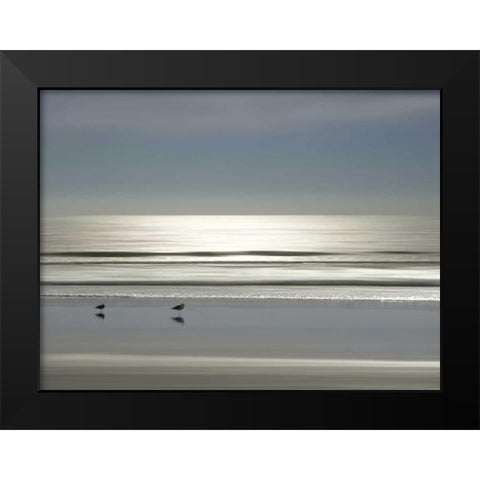 Partners Black Modern Wood Framed Art Print by Olsen, Maggie