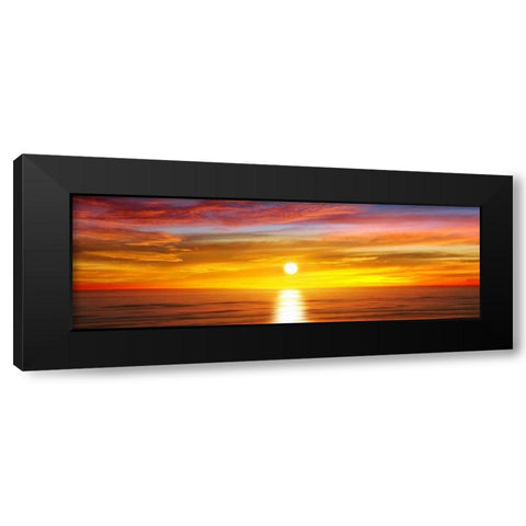 Sunlit Horizon IV Black Modern Wood Framed Art Print with Double Matting by Olsen, Maggie