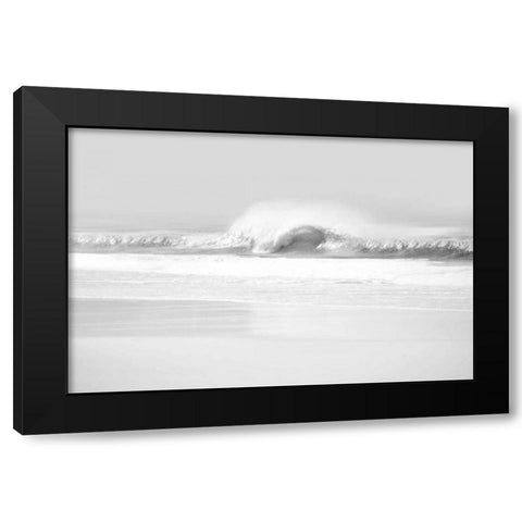 Wave II Black Modern Wood Framed Art Print with Double Matting by Olsen, Maggie