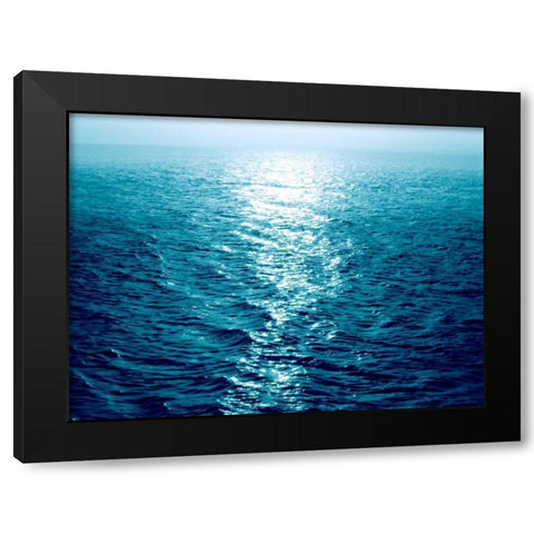 Open Sea IV Black Modern Wood Framed Art Print with Double Matting by Olsen, Maggie