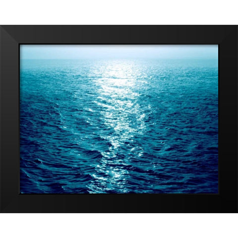 Open Sea IV Black Modern Wood Framed Art Print by Olsen, Maggie
