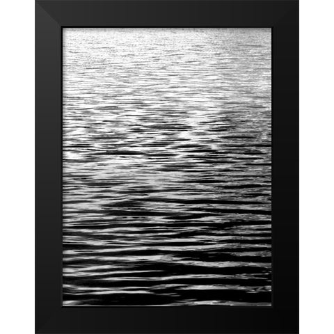Ocean Current BW I Black Modern Wood Framed Art Print by Olsen, Maggie