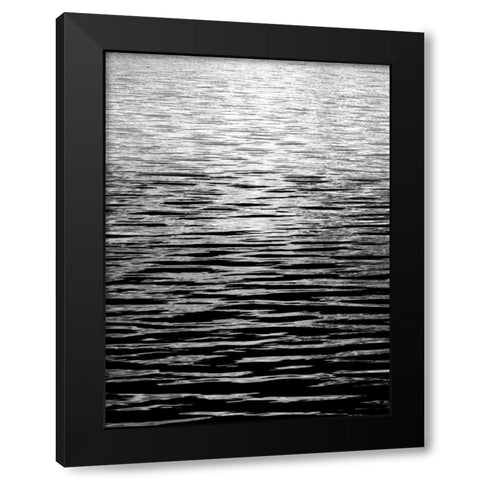 Ocean Current BW II Black Modern Wood Framed Art Print by Olsen, Maggie