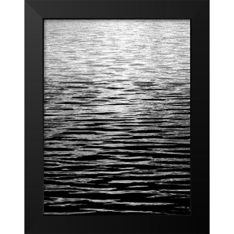 Ocean Current BW II Black Modern Wood Framed Art Print by Olsen, Maggie