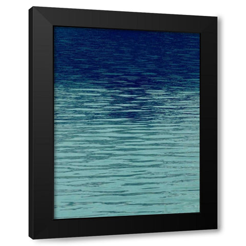 Ocean Current Blue II Black Modern Wood Framed Art Print by Olsen, Maggie