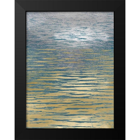 Ocean Current Reflection II Black Modern Wood Framed Art Print by Olsen, Maggie
