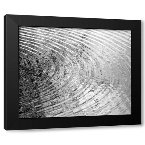 Ripplies II Black Modern Wood Framed Art Print with Double Matting by Olsen, Maggie