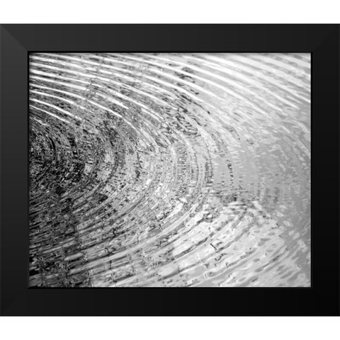 Ripplies II Black Modern Wood Framed Art Print by Olsen, Maggie