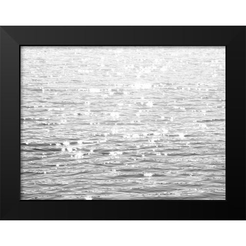 Sunlit Sea Black Modern Wood Framed Art Print by Olsen, Maggie