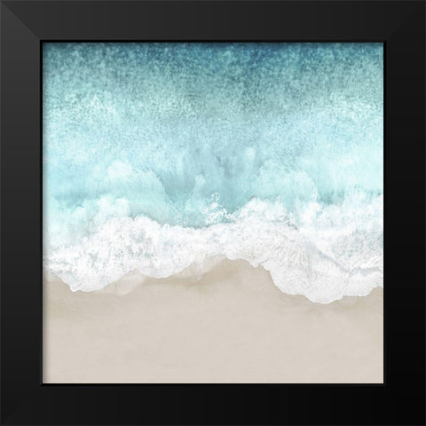 Ocean Waves II Black Modern Wood Framed Art Print by Olsen, Maggie