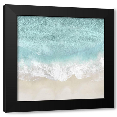 Ocean Waves III Black Modern Wood Framed Art Print with Double Matting by Olsen, Maggie