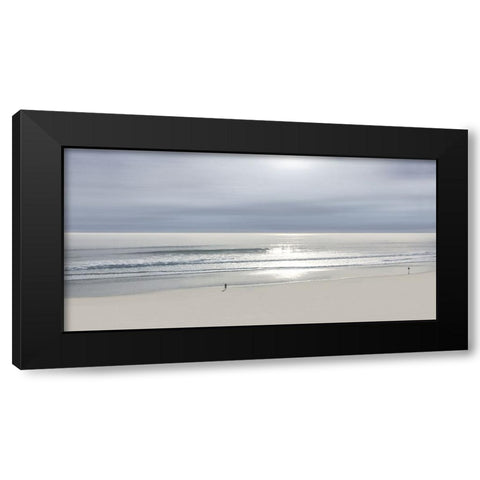 Beach Walk I Black Modern Wood Framed Art Print by Olsen, Maggie