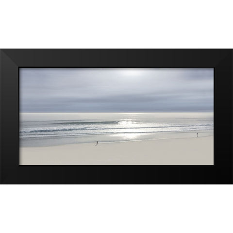 Beach Walk I Black Modern Wood Framed Art Print by Olsen, Maggie