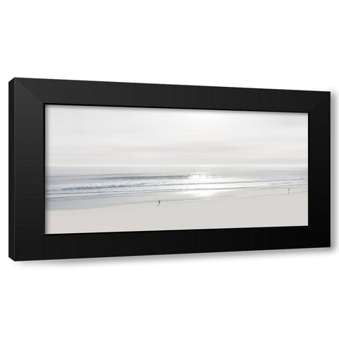 Beach Walk II Black Modern Wood Framed Art Print by Olsen, Maggie