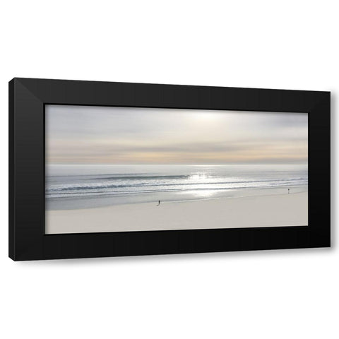 Beach Walk III Black Modern Wood Framed Art Print with Double Matting by Olsen, Maggie