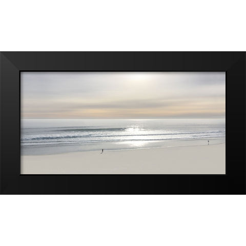 Beach Walk III Black Modern Wood Framed Art Print by Olsen, Maggie