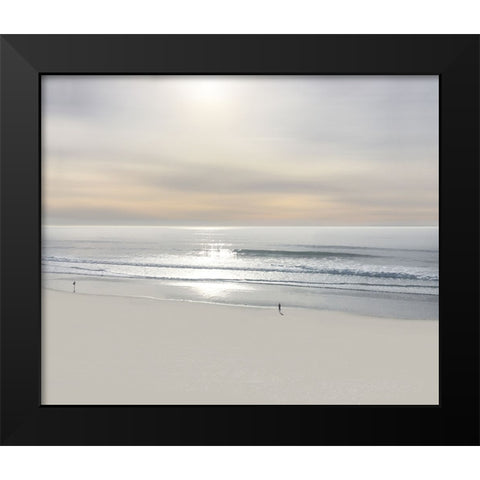 Beach Walk VI Black Modern Wood Framed Art Print by Olsen, Maggie
