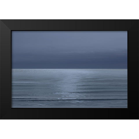 Moonlit Ocean I Black Modern Wood Framed Art Print by Olsen, Maggie
