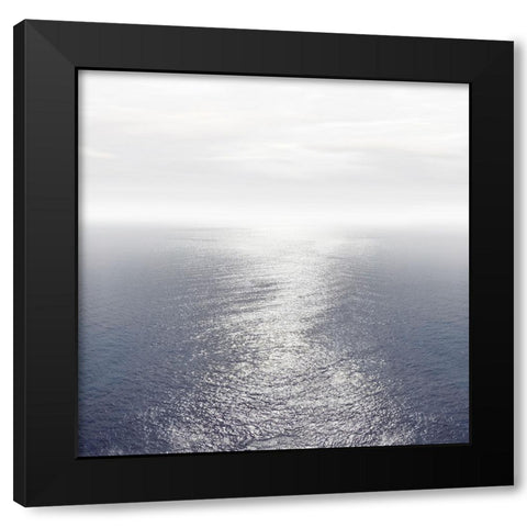 Ocean Light Indigo I Black Modern Wood Framed Art Print with Double Matting by Olsen, Maggie