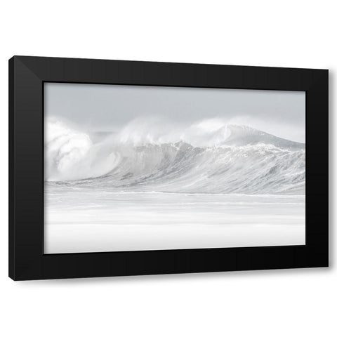 Surf Break Black Modern Wood Framed Art Print by Olsen, Maggie