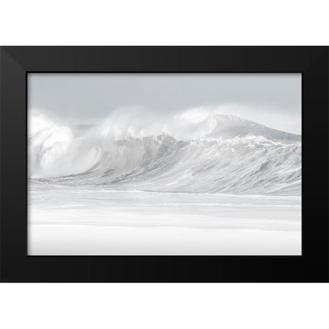 Surf Break Black Modern Wood Framed Art Print by Olsen, Maggie