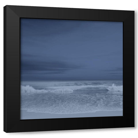 The Surf I Black Modern Wood Framed Art Print with Double Matting by Olsen, Maggie