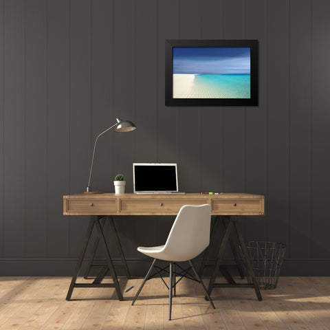 Waters Edge I Black Modern Wood Framed Art Print by Olsen, Maggie