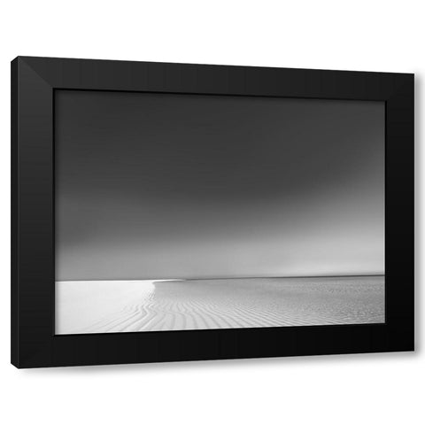 Waters Edge II Black Modern Wood Framed Art Print with Double Matting by Olsen, Maggie