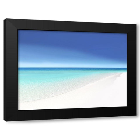 Waters Edge V Black Modern Wood Framed Art Print with Double Matting by Olsen, Maggie